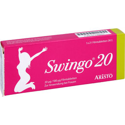 Abbildung: Swingo 20 20 µg / 100 µg Filmtabletten 21 St, Filmtabletten PZN 07746607