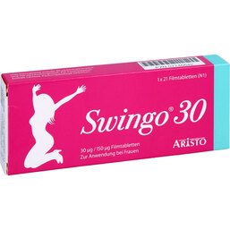 Abbildung: Swingo 30 30 µg / 150 µg Filmtabletten 21 St, Filmtabletten PZN 07746642