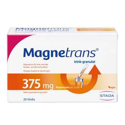 Abbildung: Magnetrans trink 375 mg Granulat Granulat, 20 St PZN 07758303