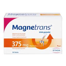 Abbildung: Magnetrans trink 375 mg Granulat Granulat, 50 St PZN 07758326