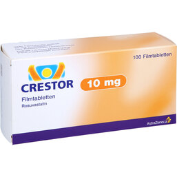 Abbildung: Crestor 10 mg Filmtabletten 100 St, Filmtabletten PZN 07758639