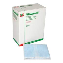 Abbildung: Vliwazell Kompressen 10x20cm steril 30 St, Kompressen PZN 07766202