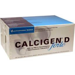 Abbildung: Calcigen D forte 1000 mg / 880 I.E. Brausetabletten Brausetabletten, 120 St PZN 07770020