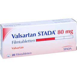 Abbildung: Valsartan STADA 80 mg Filmtabletten 28 St, Filmtabletten PZN 07778257