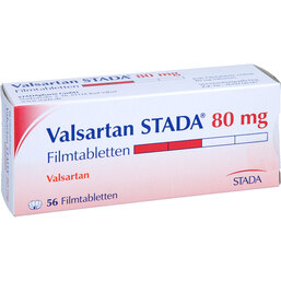 Abbildung: Valsartan STADA 80 mg Filmtabletten 56 St, Filmtabletten PZN 07778263