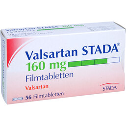 Abbildung: Valsartan STADA 160 mg Filmtabletten 56 St, Filmtabletten PZN 07778323
