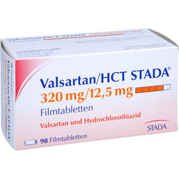 Abbildung: Valsartan HCT STADA 320 mg / 12,5 mg Filmtabletten 98 St, Filmtabletten PZN 07778501