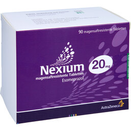 Abbildung: Nexium 20 mg magensaftresistente Tabletten 90 St, Tabletten magensaftresistent PZN 07789083