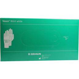 Abbildung: Vasco Nitril white Untersuchungshandschuhe Größe S 100 St, Handschuhe PZN 07789338