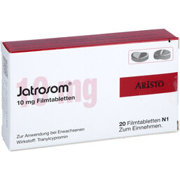 Abbildung: Jatrosom 10 mg Filmtabletten 20 St, Filmtabletten PZN 07795480