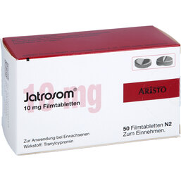 Abbildung: Jatrosom 10 mg Filmtabletten 50 St, Filmtabletten PZN 07795497