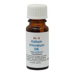 Abbildung: Biochemie 4 Kalium chloratum D6 Globuli, 10 g PZN 08012651