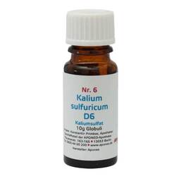 Abbildung: Biochemie 6 Kalium sulfuricum D6 Globuli, 10 g PZN 08012654
