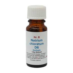 Abbildung: Biochemie 8 Natrium chloratum D6 Globuli, 10 g PZN 08012656