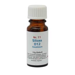 Abbildung: Biochemie 11 Silicea D12 Globuli, 10 g PZN 08012659