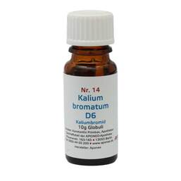 Abbildung: Biochemie 14 Kalium bromatum D6 Globuli, 10 g PZN 08012662