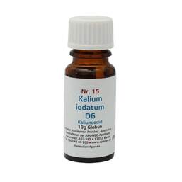 Abbildung: Biochemie 15 Kalium iodatum D6 Globuli, 10 g PZN 08012663