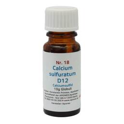 Abbildung: Biochemie 18 Calcium sulfuratum D12 Globuli, 10 g PZN 08012666