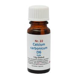 Abbildung: Biochemie 22 Calcium carbonicum D6 Globuli, 10 g PZN 08012671