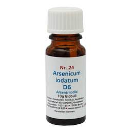 Abbildung: Biochemie 24 Arsenicum iodatum D6 Globuli, 10 g PZN 08012673