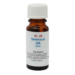 Abbildung: Biochemie 26 Selenium D6 Globuli, 10 g PZN 08012676