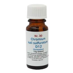 Abbildung: Biochemie 30 Chromium Kali Sulfuratum D12 Globuli, 10 g PZN 08012680