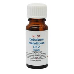 Abbildung: Biochemie 31 Cobaltum metallicum D12 Globuli, 10 g PZN 08012682