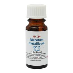 Abbildung: Biochemie 34 Niccolum metallicum D12 Globuli, 10 g PZN 08012685