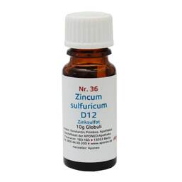 Abbildung: Biochemie 36 Zincum sulfuricum D12 Globuli, 10 g PZN 08012687