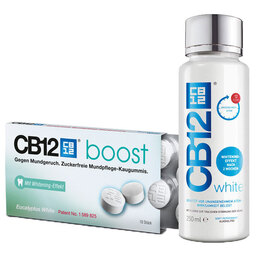 Abbildung: CB12 white Set Spüllösung + Eukalyptus white Kaugummis 1 St PZN 08030320