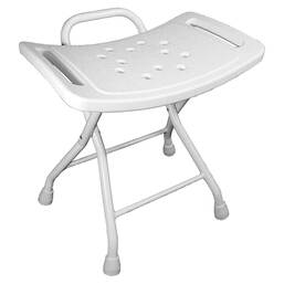 Abbildung: Duschhocker faltbar weiss 1 St PZN 08030426