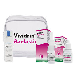 Abbildung: Vividrin Azelastin Kombi 6ml Augentr + 10ml Nasenspr Kombipackung, 1 St PZN 08030555