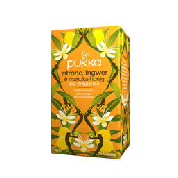 Abbildung: Pukka Zitrone, Ingwer, Manuka-Honig Tee Filterbeutel, 20 St PZN 08030647
