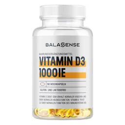 Abbildung: Vitamin D3 Balasense 1000 IE Weichkapseln, 90 St PZN 08031195