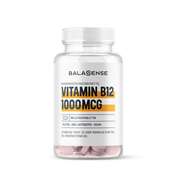 Abbildung: Vitamin B12 1000 µg hochdosiert Balasense vegan Tabletten, 180 St PZN 08031200