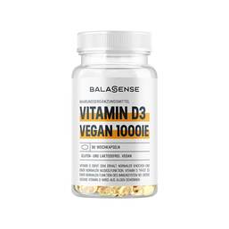Abbildung: Vitamin D3 1000IE vegan Balasense Weichkapseln, 90 St PZN 08031306