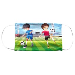 Abbildung: Kinder-Mundschutz waschbar Motiv Fußball Gesichtsmaske, 1 St PZN 08031331