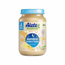 Abbildung: Alete Bio Abendbrei Grießbrei Vanille 190 g PZN 08031337