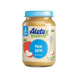 Abbildung: Alete Bio Purer Apfel 190 g PZN 08031338