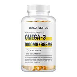 Abbildung: BALASENSE Omega-3 1000 mg/685mg Weichkapseln, 90 St PZN 08031392