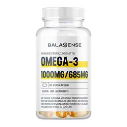 Abbildung: Omega-3 1000mg / 685mg Balasense 3-fachkonzentriert Weichkapseln, 30 St PZN 08031397
