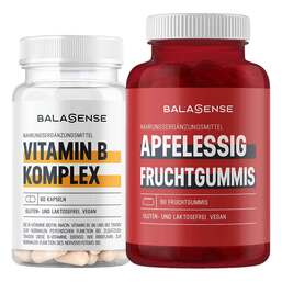 Abbildung: Vitamin B Komplex hochdosiert Balasense + gratis Apfelfruchtgummi Balasense Kapseln, 60 St PZN 08031495
