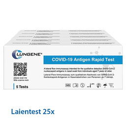 Abbildung: CLUNGENE Covid-19 Corona Antigen Selbsttest Nasentest Test, 25 St PZN 08031531
