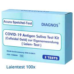 Abbildung: ACURA Covid-19 Corona Antigen Spucktest Selbsttest Test, 100 St PZN 08031592