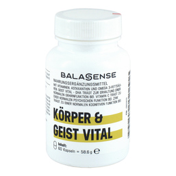 Abbildung: Balasense Körper & Geist Vital Kapseln, 60 St PZN 08031670
