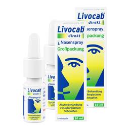 Abbildung: Livocab® direkt Nasenspray bei Allergie Nasenspray, 2x10 ml PZN 08031933