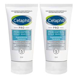 Abbildung: Cetaphil Pro Itch Control Repair sensitive regenerierende Handcreme Creme, 2x50 ml PZN 08032117