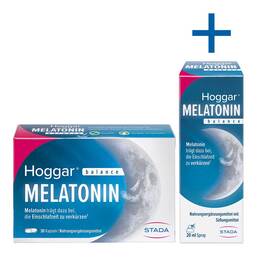 Abbildung: Hoggar Melatonin balance + Gratis 20ml Hoggar Mela 30 St, Kapseln PZN 08032147