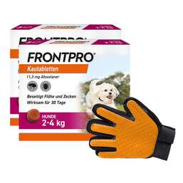 Abbildung: FRONTPRO 11 mg Kautabletten für Hunde 2 - 4 kg 2x3 St, Kautabletten PZN 08032165