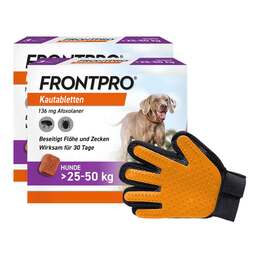 Abbildung: FRONTPRO 136 mg Kautabletten für Hunde 25 - 50 kg 2x3 St, Kautabletten PZN 08032168